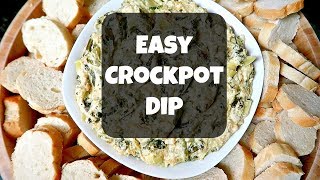 Crockpot Spinach Artichoke Dip [upl. by Volin824]