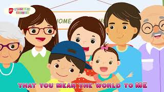 I Love My Family Animated Version  Children SingAlong  Families for Life Family Songs [upl. by Nosecyrb]