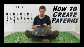 Handpan Lesson How to Create the Rhythmic Patterns on Handpan Part 1 [upl. by Eilime]