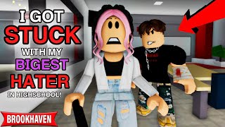 I GOT STUCK WITH MY BIGGEST HATER IN HIGH SCHOOL Roblox Brookhaven 🏡RP  CoxoSparkle2 [upl. by Bickart]