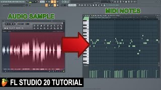 How To Convert Audio To Midi In FL Studio 20 [upl. by Adhern]