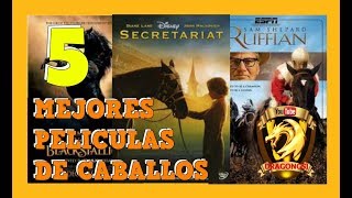 LAS MEJORES 5 PELÍCULAS DE CABALLOS [upl. by Frohne661]