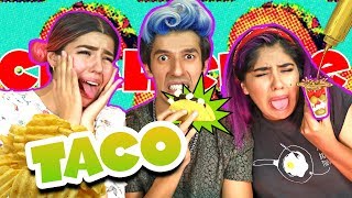 EL MÁS ASQUEROSO TACO CHALLLENGE LOS POLINESIOS RETO [upl. by Ddal]