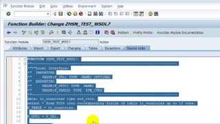 How To Create Webservice SOAP WSDL in SAP [upl. by Magdalen]