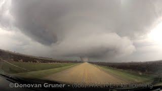 Rochelle IL Tornado Timelapse and Closeup [upl. by Hsekar426]