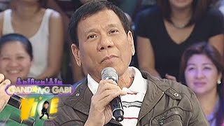 President Duterte talks about his lovelife  GGV [upl. by Mayce262]