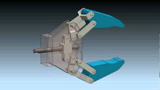 Robot Gripper Mechanism in SolidWorks 2012 [upl. by Shaver]