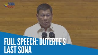 FULL SPEECH Duterte’s last SONA [upl. by Derfla]