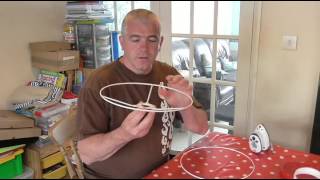 How to make a Fabric Lamp shade [upl. by Froehlich]