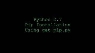 Install Pip with Python 27 on Ubuntu 2004 using getpippy [upl. by Alvie]