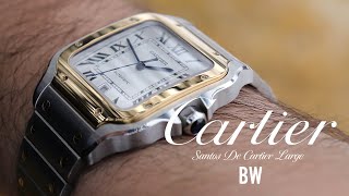 The First Pilot Watch  Santos de Cartier Large [upl. by Aidaas141]