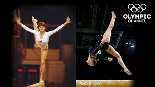 Balance Beam Through The Years  Olympic Memories [upl. by Milano]