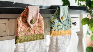 How to Make June Tailor Hanging Towels  a Shabby Fabrics Tutorial [upl. by Asselim]