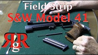 Smith amp Wesson Model 41 Field Strip [upl. by Spooner]