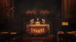 Peaceful Holy Hour in Cathedral  Eucharistic Adoration with Gregorian Chants Ambience 1 Hour [upl. by Napier]