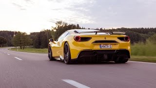 Novitec Rosso Ferrari 488 Race ExhaustSystem  CatalystReplacement Pipes [upl. by Arakal]