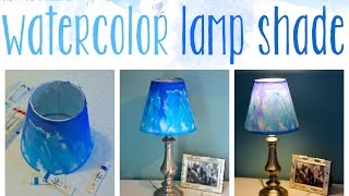 DIY Watercolor Lampshade [upl. by An]