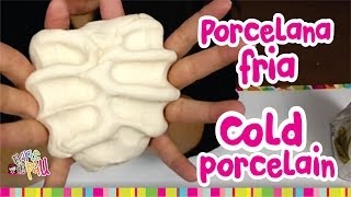 How to make COLD PORCELAIN  Como hacer PORCELANA FRIA Resistente y Mejorada [upl. by Anaitsirk]