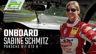 Sabine Schmitz  Onboard  Porsche 911 GT3 R  Frikadelli Racing Team  VLN 2014 [upl. by Hugibert]