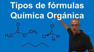 Formulación orgánica Tipos de fórmulas [upl. by Ellessig]