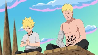 Naruto Teaches Boruto Sage Mode  Boruto Episode Fan Animation [upl. by Hilel]