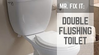 HOW TO  Fix a Double Flushing Toilet [upl. by Ailana]