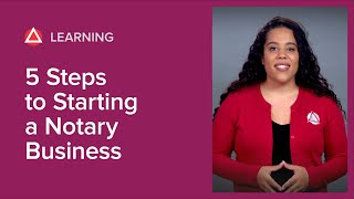 5 Steps to Starting a Notary Business [upl. by Aiynat]