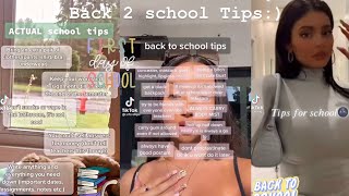 Back 2 School TipsTiktok Complation [upl. by Papagena]