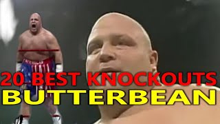 20 BEST KNOCKOUTS of BUTTERBEAN in BOXING The King of 4 Rounds [upl. by Dnalram337]