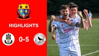 Caerleon 05 Cwmbrân Town  Gwent FA Senior cup  Quarter final highlights [upl. by Furmark]