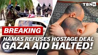 BREAKING Israel FREEZES Gaza Aid – Hamas REJECTS Hostage Deal  TBN Israel [upl. by Llerahs]