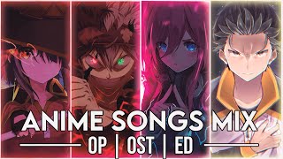 Best Anime Openings amp Endings Mix OSTs 3  Full Songs [upl. by Nodaj]