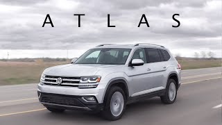 2019 VW Atlas 4MOTION Review  Its Huge [upl. by Ynned]