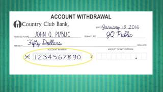 Filling Out a Withdrawal Slip [upl. by Enhpad]