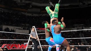 The Lucha Dragons vs The New Day Raw December 7 2015 [upl. by Leigha]