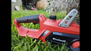 Probando la motosierra Einhell GELC 18 Li [upl. by Ilojne]