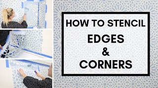 How To Stencil Edges and Corners [upl. by Etneciv184]