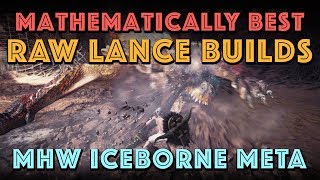 The Best Raw Lance Builds MHW Iceborne Meta Sets [upl. by Ongineb]