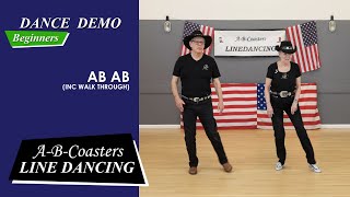 AB AB  Line Dance Demo amp Walk Through [upl. by Dao]