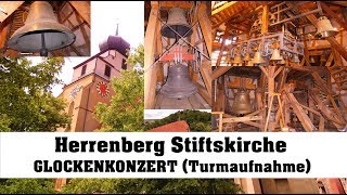 Herrenberg Stiftskirche St Maria Glockenkonzert am 02062018 Turmaufnahme [upl. by Aristotle30]