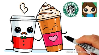 How to Draw a Drinks from Starbucks Easy [upl. by Llieno]