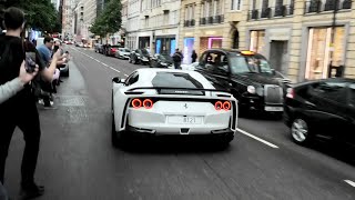 LOUDEST STRAIGHT PIPED Ferrari 812 NLARGO TERRORIZING London INSANE V12 SOUNDS [upl. by Seuqram736]