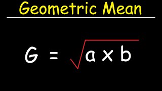 How To Calculate The Geometric Mean [upl. by Hannaj]