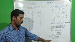 Analysis  clocked sequential circuit  State Table  State Diagram  Tamil [upl. by Nortad]