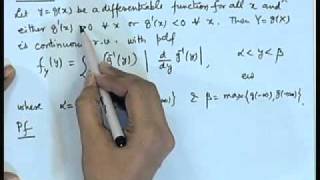 Mod01 Lec17 Function of a Random Variable [upl. by Yemane513]