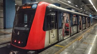 İstanbul Metrosunda İkitelli Sanayi  Kirazlı Arasında Seyahat [upl. by Dixil]