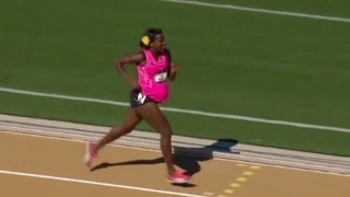 Pregnant Olympian finishes 800 meter race [upl. by Lacey]