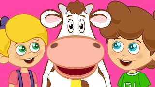 La Vaca Lechera cancion infantil  Los Amiguitos para niños [upl. by Ryann]