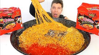 9837 Calorie Fire Noodle Challenge Completed • MUKBANG [upl. by Cope486]