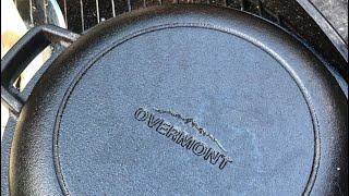 Reviewing Overmont Dutch Oven Cast Iron Pot Hunter Gatherer Cooking HGC [upl. by Eimmas951]